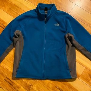 Mens/Women North face Fleece Blue/Grey - XXL